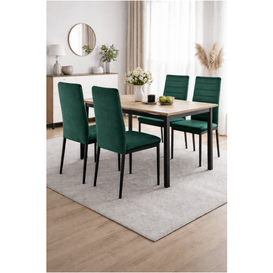Krzesło LR-1494 Velvet 01 Zielony -zdjęcie numer 16
