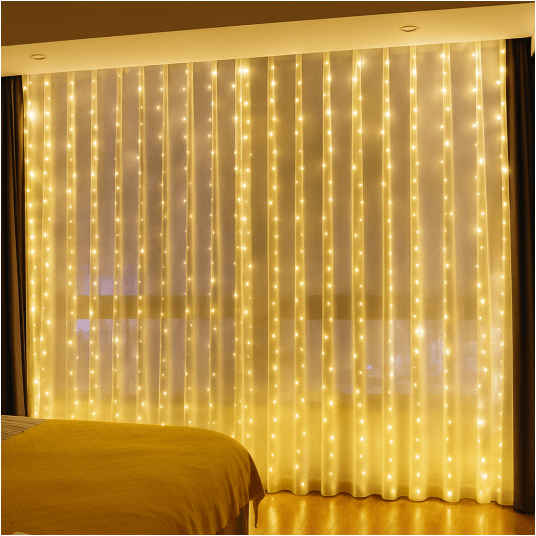 Kurtyna okno 300 LED ciepły biały -zdjęcie numer 11