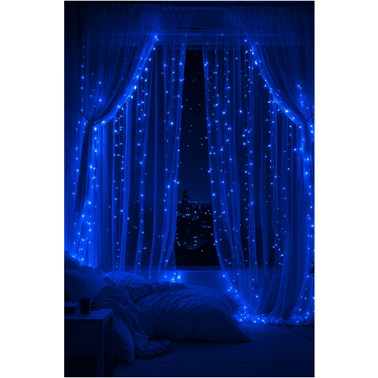 Lampki choinkowe wewnętrzne 300 LED niebieski -zdjęcie numer 12