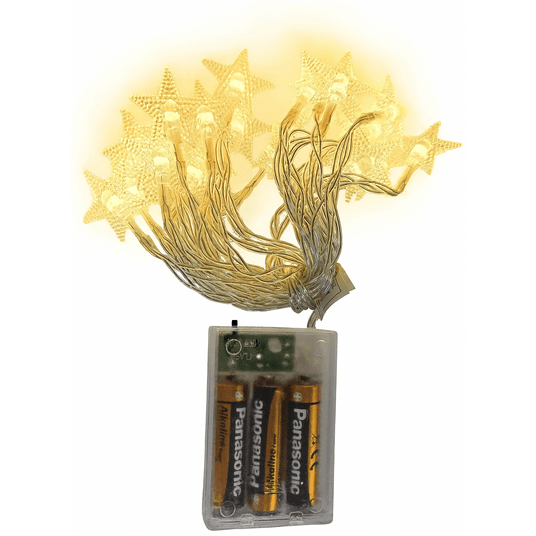Lampki gwiazdki 20 LED ciepły biały -zdjęcie numer 11