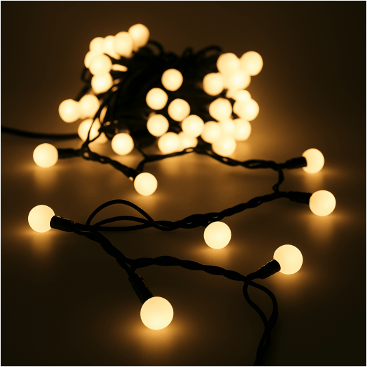 Lampki kulki 100 LED ciepły biały -zdjęcie numer 7