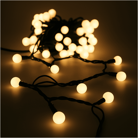 Lampki kulki 100 LED ciepły biały -zdjęcie numer 8