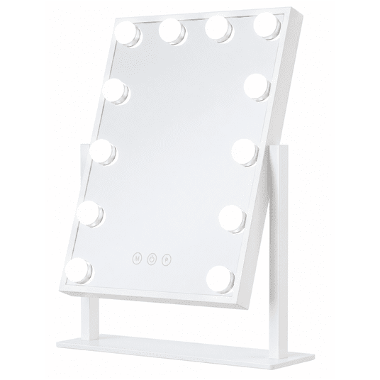 Lustro kosmetyczne LED 30x40cm białe -zdjęcie numer 4