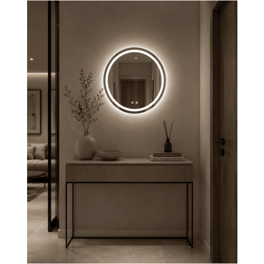 Lustro LED okrągłe fi 60cm -zdjęcie numer 4