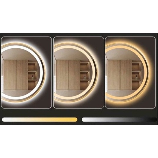 Lustro LED okrągłe fi 60cm -zdjęcie numer 3