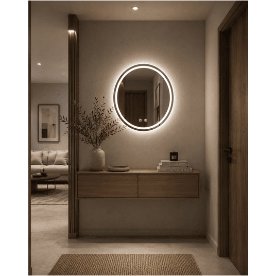 Lustro LED okrągłe fi 70cm -zdjęcie numer 4