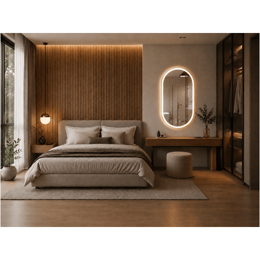 Lustro LED owalne 45x80cm -zdjęcie numer 6