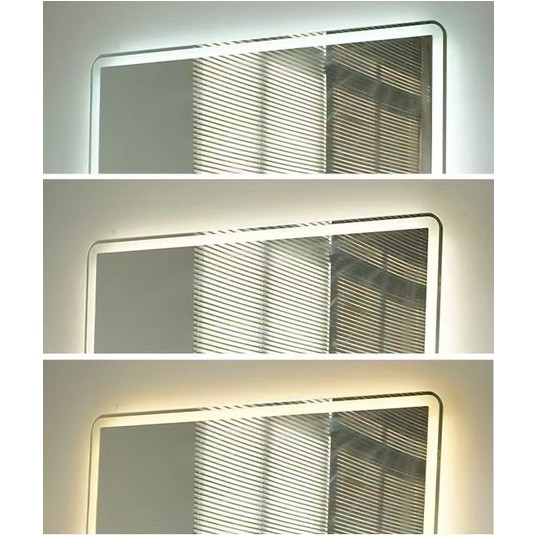 Lustro LED prostokątne 70x50cm -zdjęcie numer 3