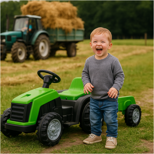Mini traktor NV-R1908T zielony -zdjęcie numer 5