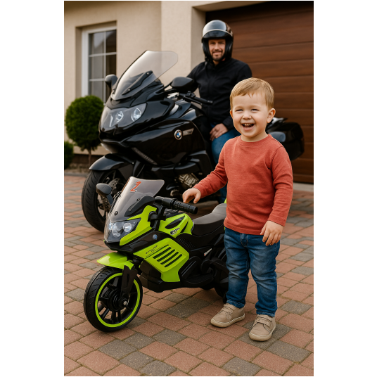 Motocykl K1500 NV-Q158 zielony -zdjęcie numer 3