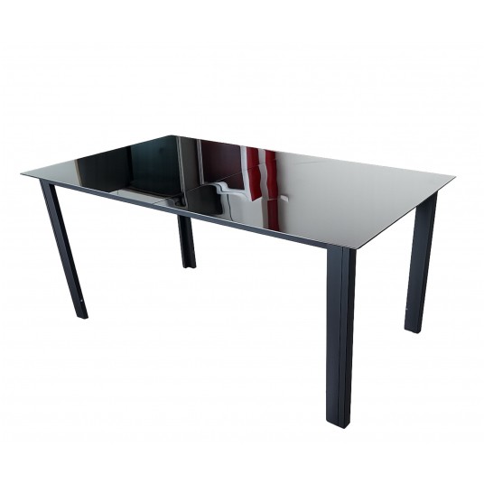 Stół aluminiowy 150x90 szklany ZMO-A-2-S -zdjęcie numer 8