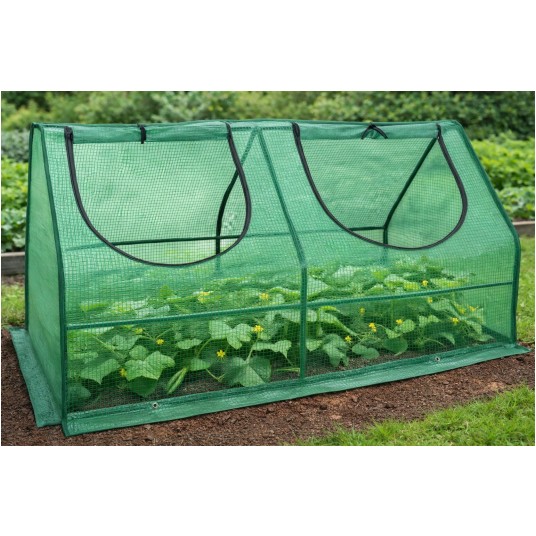 Tunel mini folia 16mm 120x62x60cm zielony -zdjęcie numer 2