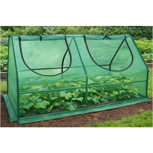 Tunel mini folia 16mm 120x62x60cm zielony -zdjęcie numer 1