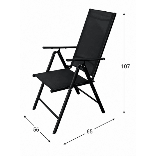 ZKO-A-4 Zestaw 3 krzeseł aluminiowych YLFC-012 -zdjęcie numer 3