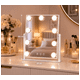 Lustro kosmetyczne LED 25x30cm białe -zdjęcie numer 2
