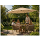 Parasol ogrodowy 300cm LED beżowy ciemny -zdjęcie numer 20