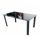 Stół aluminiowy 150x90 szklany ZMO-A-2-S -zdjęcie numer 6