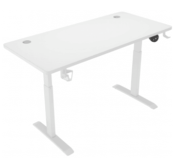 BR01-140 Biurko regulowane biały/białe