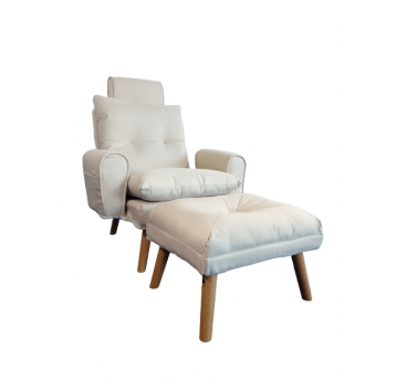 Fotel rozkładany S1380 beżowy