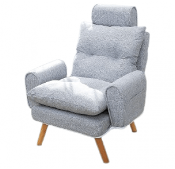 Fotel rozkładany S1380 szary jasny