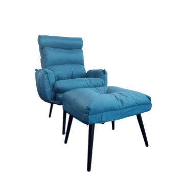 Fotel rozkładany S1988 niebieski