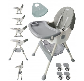 KDK01 Krzesełko do karmienia Szare