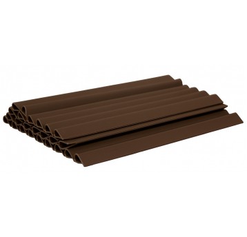 Klipsy do taśmy ogrodzeniowej 19cm brązowe