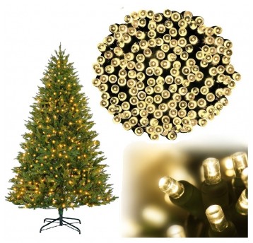 Lampki choinkowe wewnętrzne 1000 LED ciepły biały
