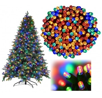 Lampki choinkowe wewnętrzne 300 LED multikolor