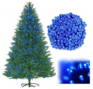 Lampki choinkowe wewnętrzne 300 LED niebieski