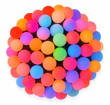 Lampki kulki 100 LED multikolor