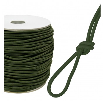 Lina gumowa 10mm zielona