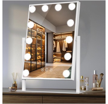 Lustro kosmetyczne LED 30x40cm białe