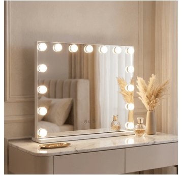 Lustro kosmetyczne LED 58x46cm białe