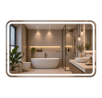 Lustro LED prostokątne 80x60cm