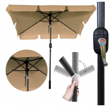 Parasol 125x200 ciemny beżowy