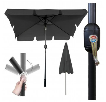 Parasol 125x200 szary ciemny