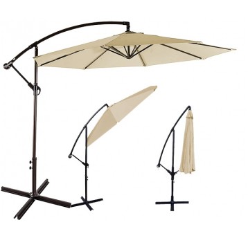 Parasol ogrodowy 300cm beżowy