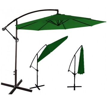 Parasol ogrodowy 300cm zielony ciemny