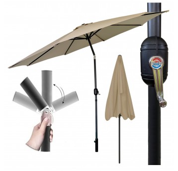 Parasol składany 300cm beżowy
