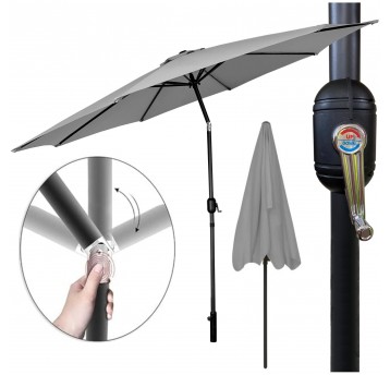 Parasol składany 300cm szary jasny