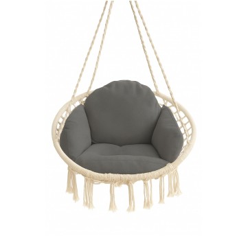 Poduszka bocianie gniazdo 70 cm Szary ciemny