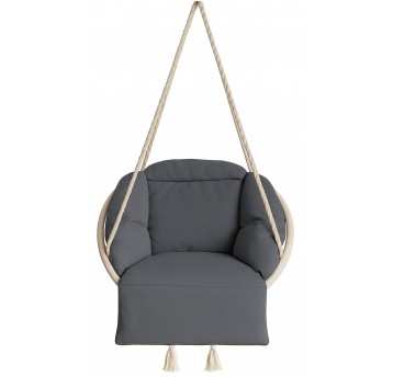 Poduszka duża bocianie gniazdo 70 cm Szary ciemny