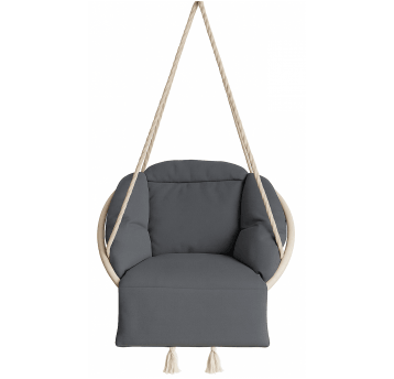 Poduszka duża bocianie gniazdo 80 cm Szary ciemny