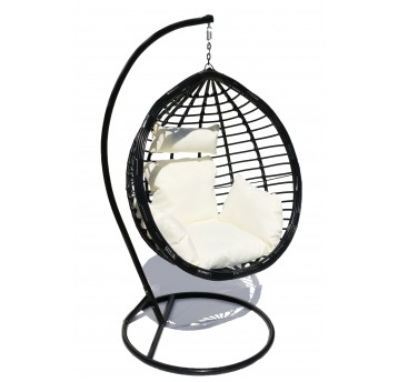 Qn-04 Kosz wiszący czarny