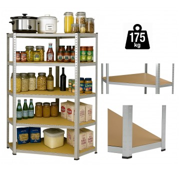 RM01 Regał magazynowy 180x90x40 Narożny