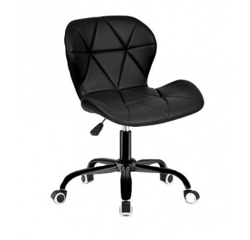 SKY74A Krzesło Obrotowe Ekoskóra Czarne/Czarne