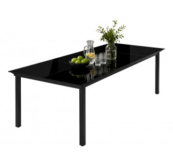 Stół aluminiowy 190x90 szklany ZMO-A-3-S