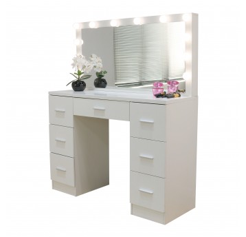 Toaletka kosmetyczna TL08/BL808 led Biała