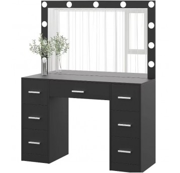 Toaletka kosmetyczna TL08/BL808 led Czarna